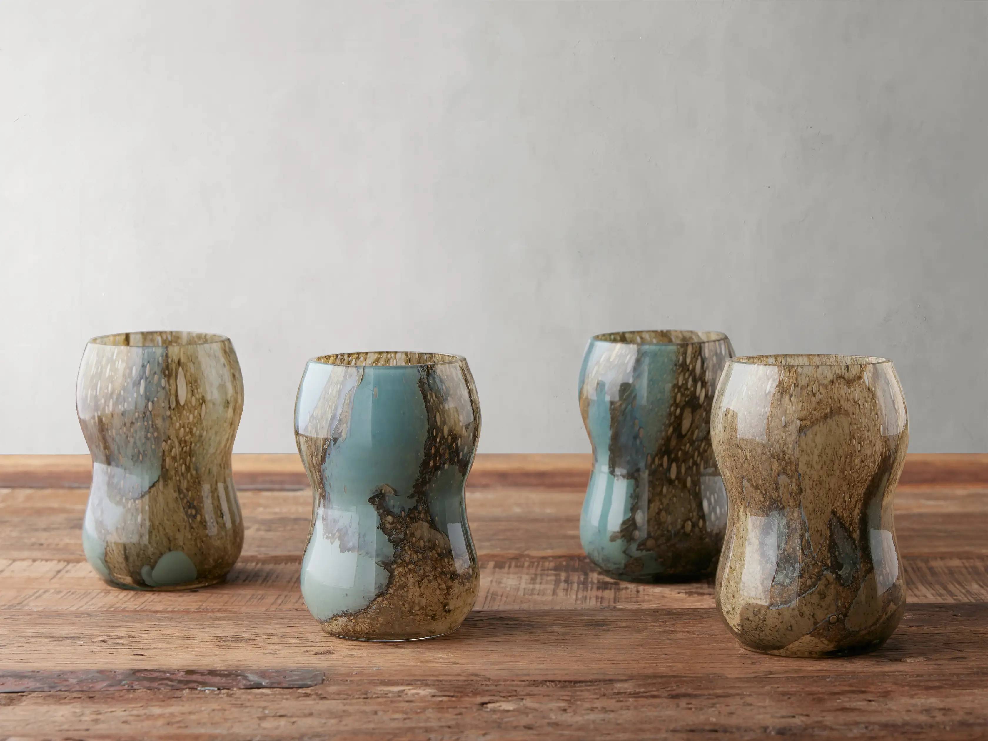 Andromeda Double Old Fashioned Glasses (Set of 4) | Arhaus