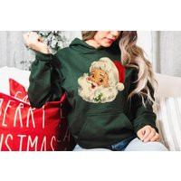 Christmas Santa Sweatshirt, Retro Christmas, Holiday Gift For Family Gifts | Etsy (US)