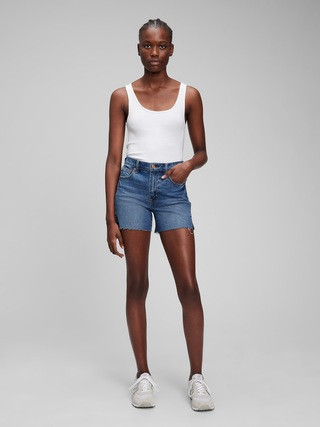 4" High Rise Denim Shorts with Washwell | Gap (CA)