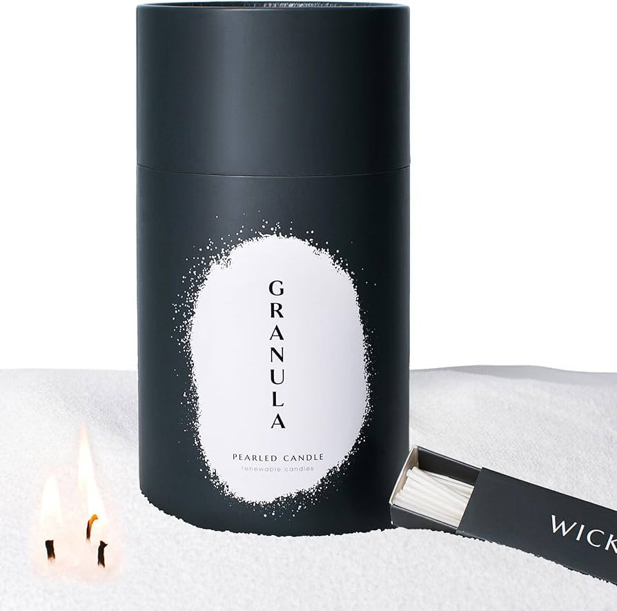 Granula Pearled Candle 18oz – Luxury Sand Candle with Plant-Based Granulated Wax, 30 Cotton Wic... | Amazon (US)