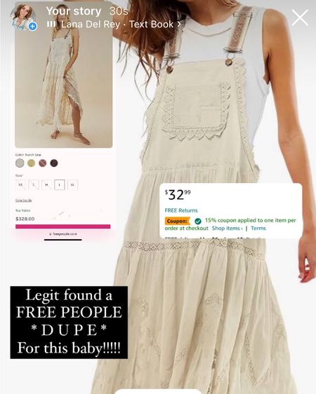 FREE PEOPLE DUPE ALERT!!! 

#LTKfindsunder100 #LTKFestival #LTKsalealert