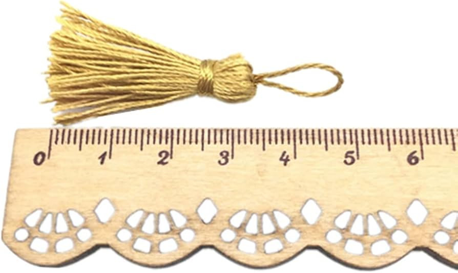 (TM) 20PCS golden Mini Small Craft Tassels 5.5cm long for Decorative Key Cushion | Amazon (US)
