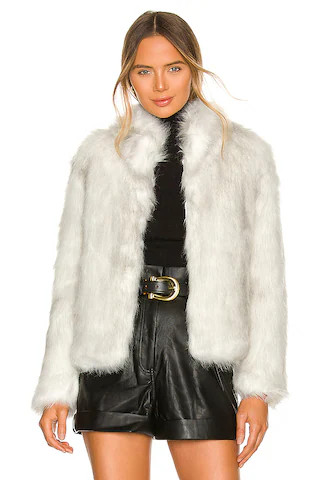 Unreal Fur Fur Delish Faux Fur Jacket in Swiss White from Revolve.com | Revolve Clothing (Global)