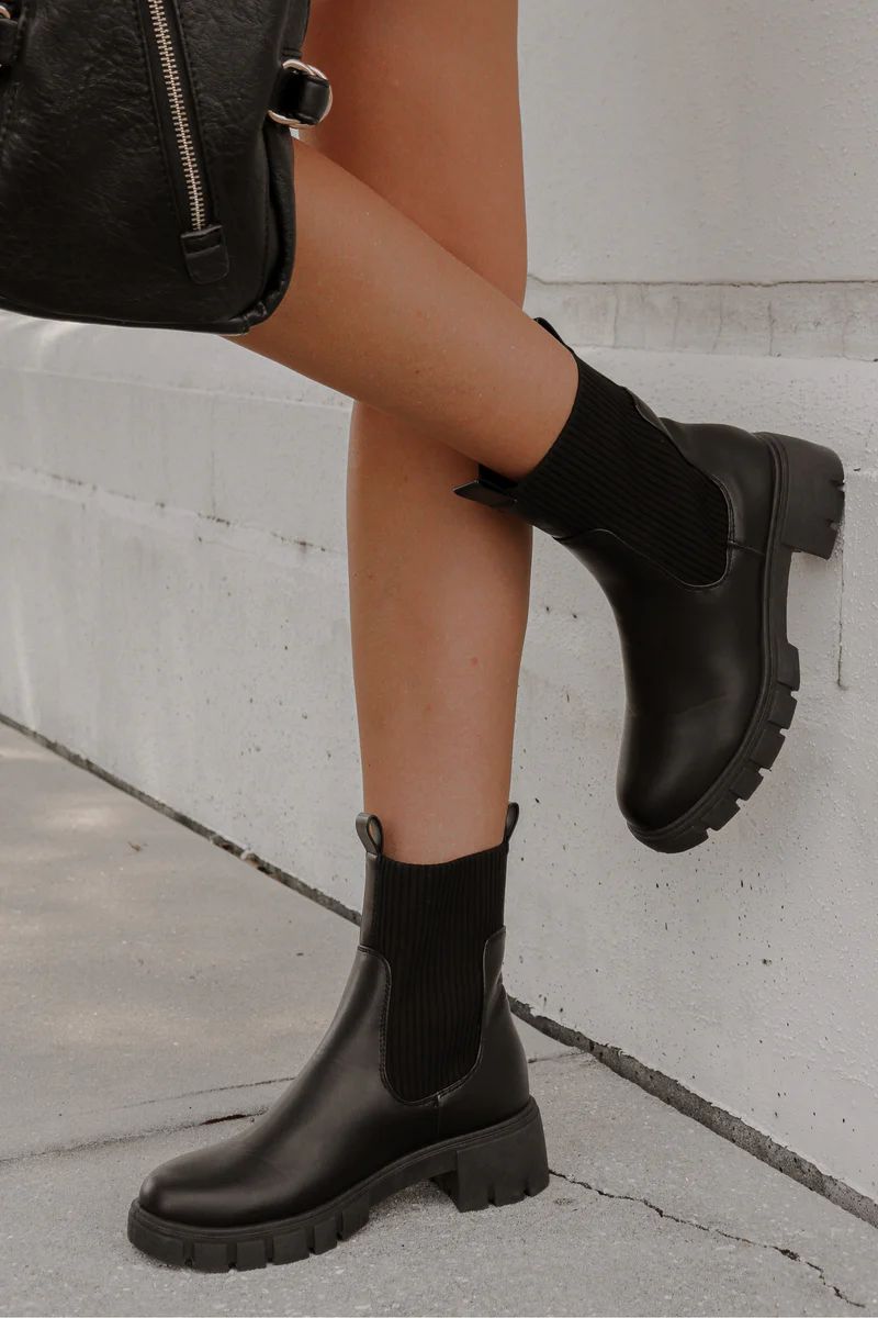 Beat You There Boot in Black | lauren nicole