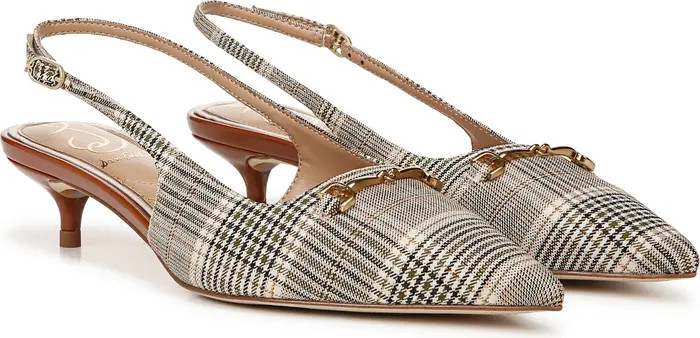 Sam Edelman Farrah Kitten Heel Pointed Toe Slingback Pump (Women) | Nordstrom | Nordstrom