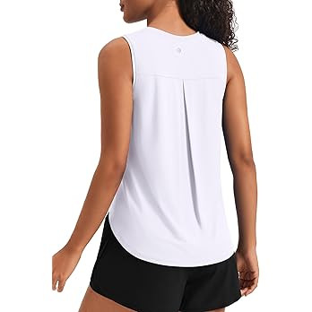 Amazon.com: PINSPARK Women's Workout Tank Tops Quick Dry Cool Sleeveless Yoga Shirts Soft Breatha... | Amazon (US)