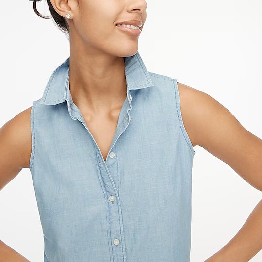 Chambray button-up shirt in signature fit | J.Crew Factory