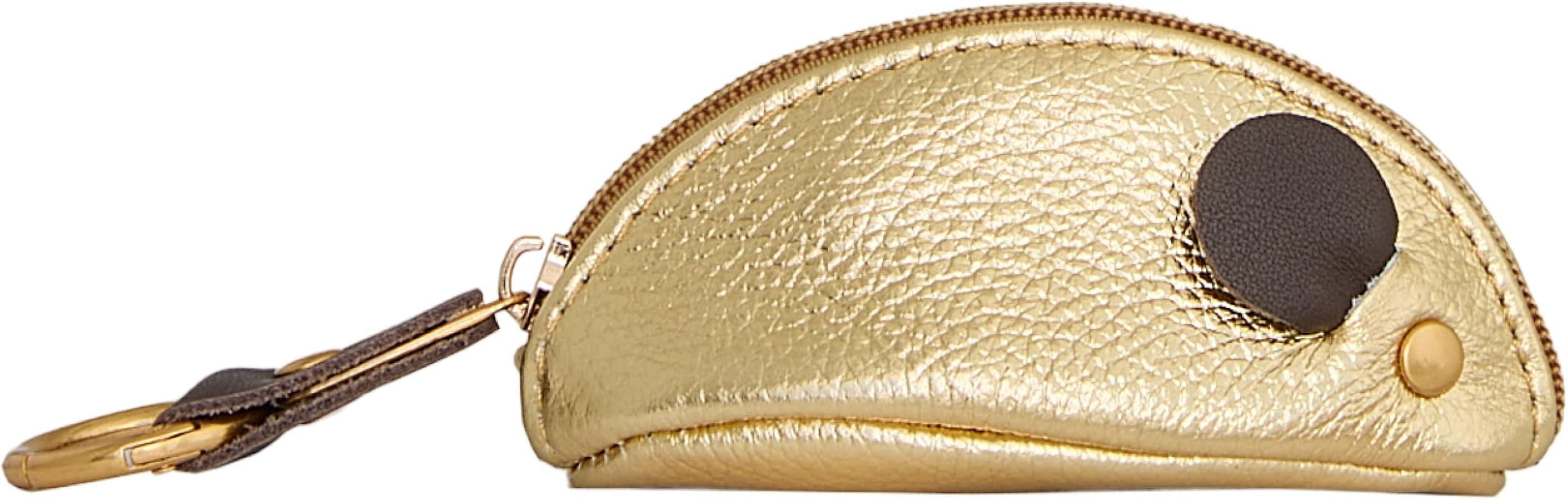 Rebecca Minkoff Mouse Coin Purse Bag Charm, Women's Mini Zipper Pouch, Leather and Antique Brass ... | Amazon (US)