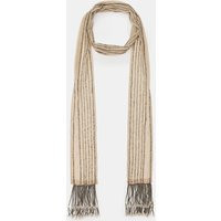 Zara - Beaded Fringe Scarf - Golden - M - Woman | Zara US