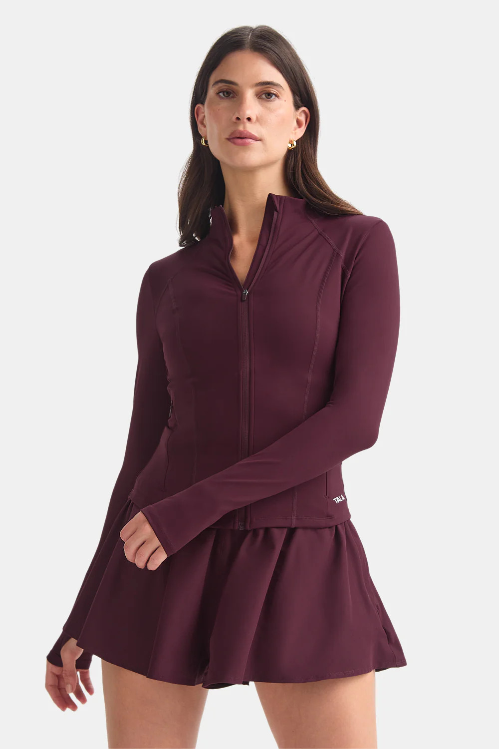 DayFlex Zip Through Sports Jacket - Fig | TALA (UK)