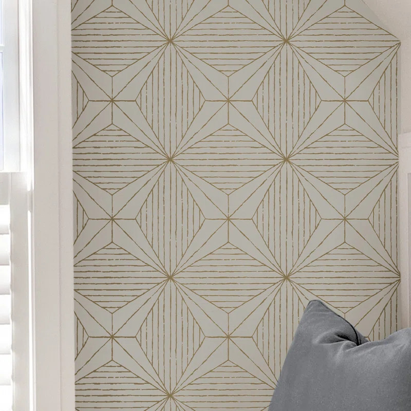 Gold Aurum Self Adhesive Wallpaper | Wayfair North America