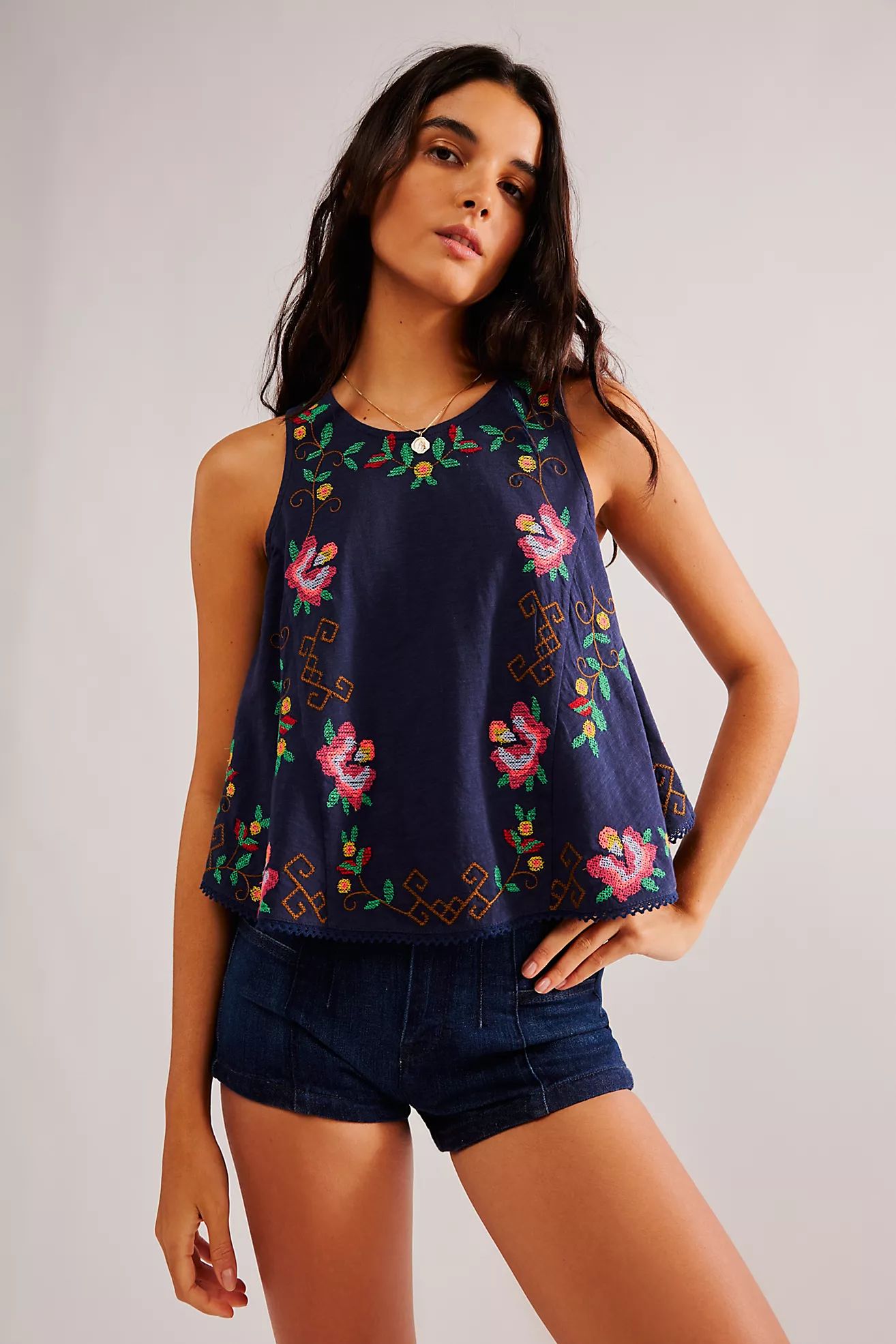 Fun And Flirty Embroidered Top | Free People (Global - UK&FR Excluded)
