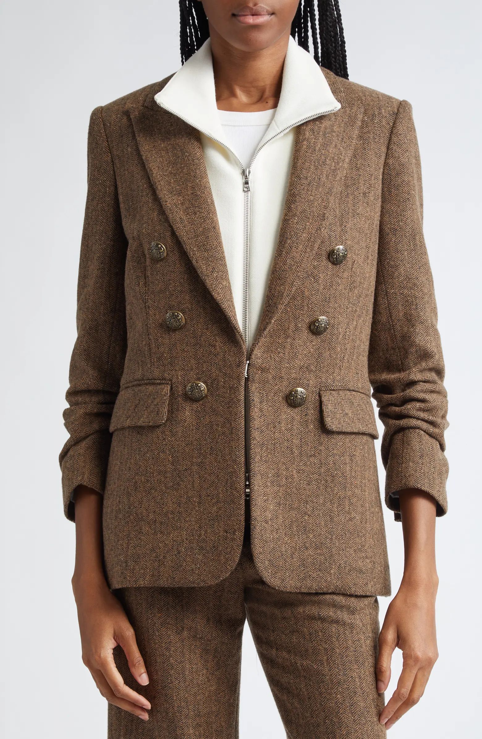 Veronica Beard Beacon Herringbone Dickey Jacket | Nordstrom | Nordstrom