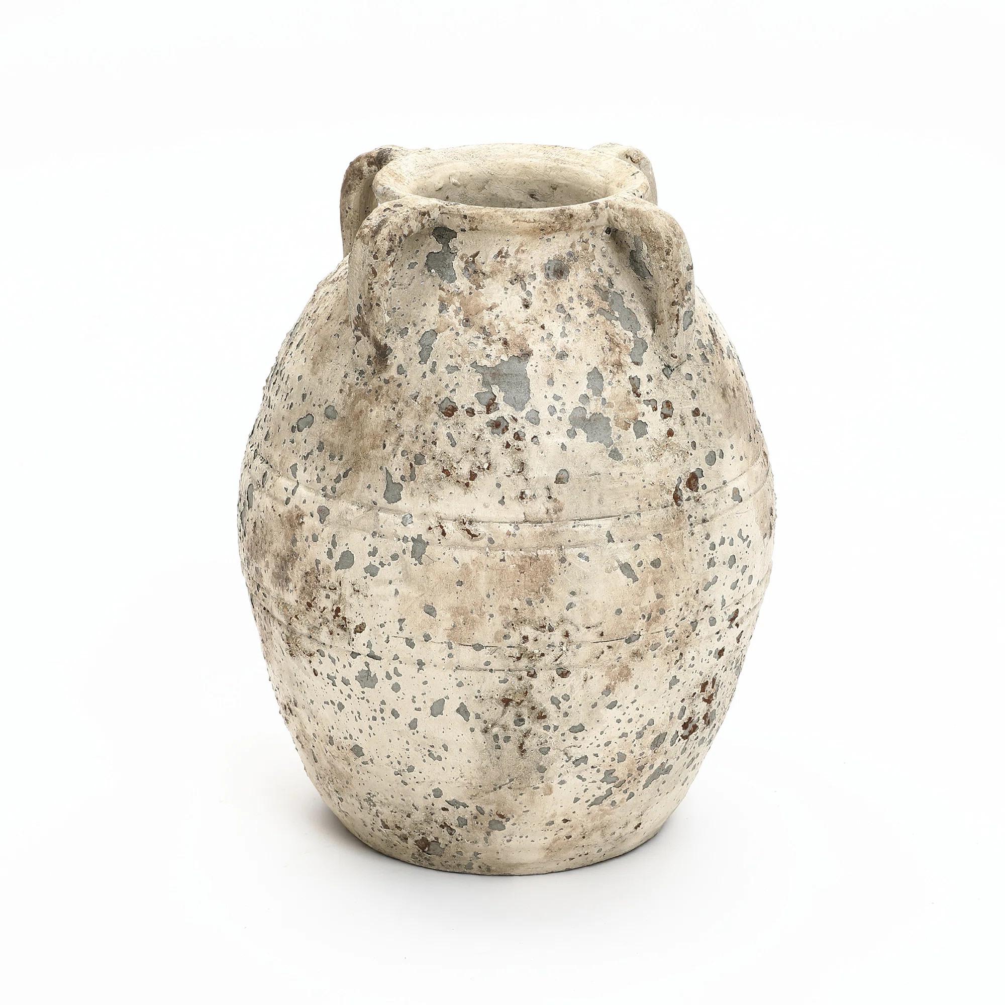Rustic Old World 10-Inch Round Bouquet Terracotta Vase | Wayfair North America