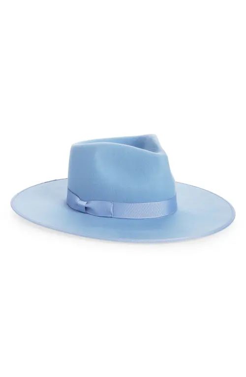 Lack of Color Capri Rancher Wool Fedora in Sky Blue at Nordstrom, Size Large | Nordstrom