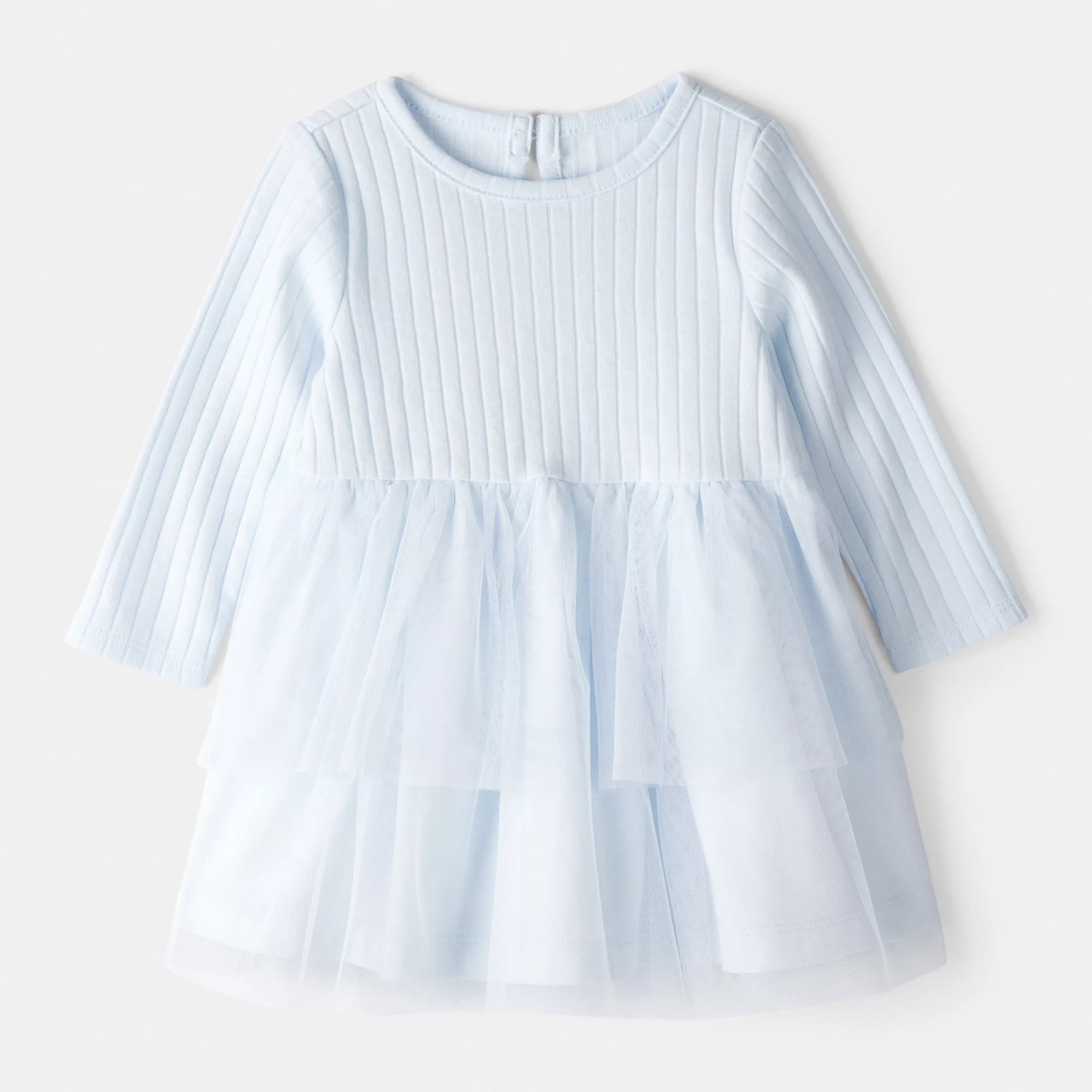 Baby Girl Carter's Tulle Long-Sleeve Dress | Kohl's