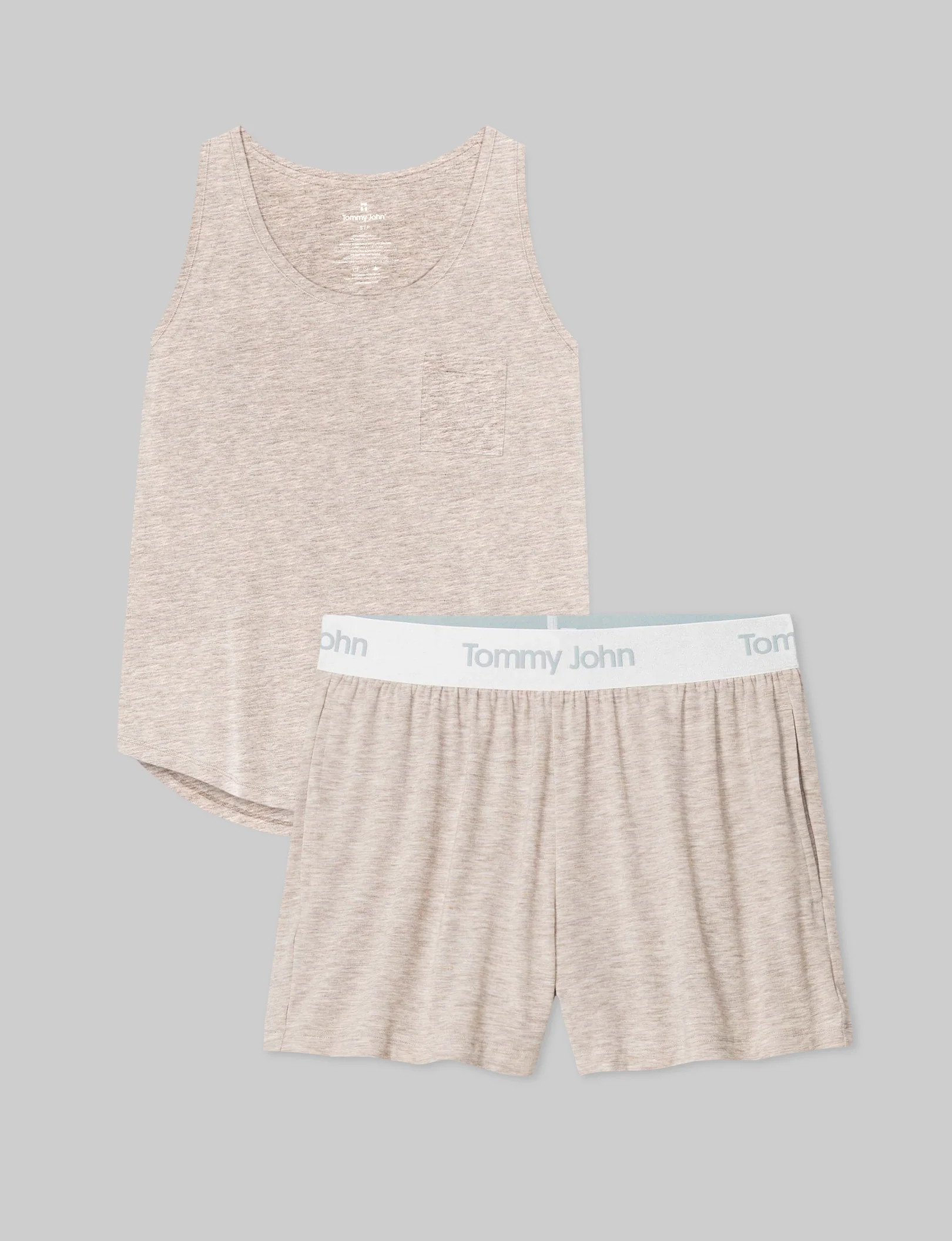 Women's Second Skin Sleep Pocket Tank & Short Set | Tommy John