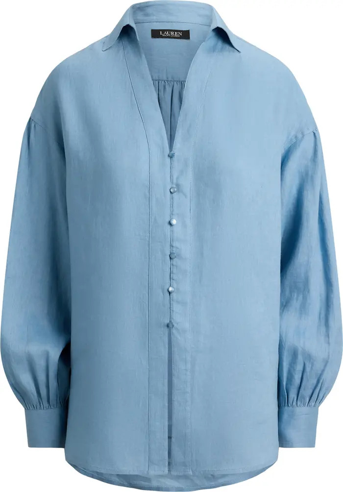 Relaxed Fit Linen Button-Up Shirt | Nordstrom