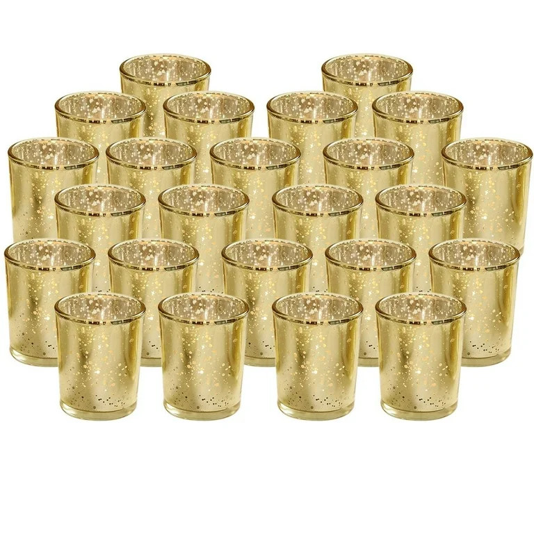24Pcs Gold Votive Tealights - Walmart.com | Walmart (US)