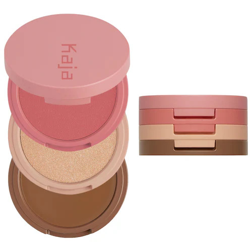 Face Bento Cream Bronzer, Powder Blush & Highlighter Sculpting Trio - Kaja | Sephora | Sephora (US)