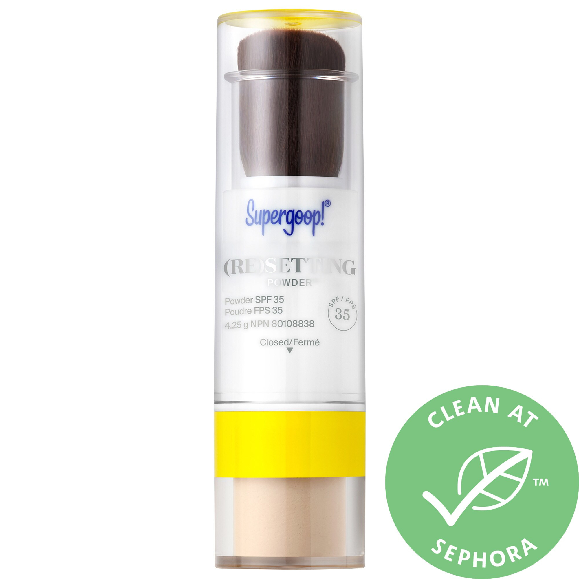 Supergoop! (Re)setting 100% Mineral Powder SPF 35 - Translucent 0.15 oz / 4.43 mL | Sephora (CA)