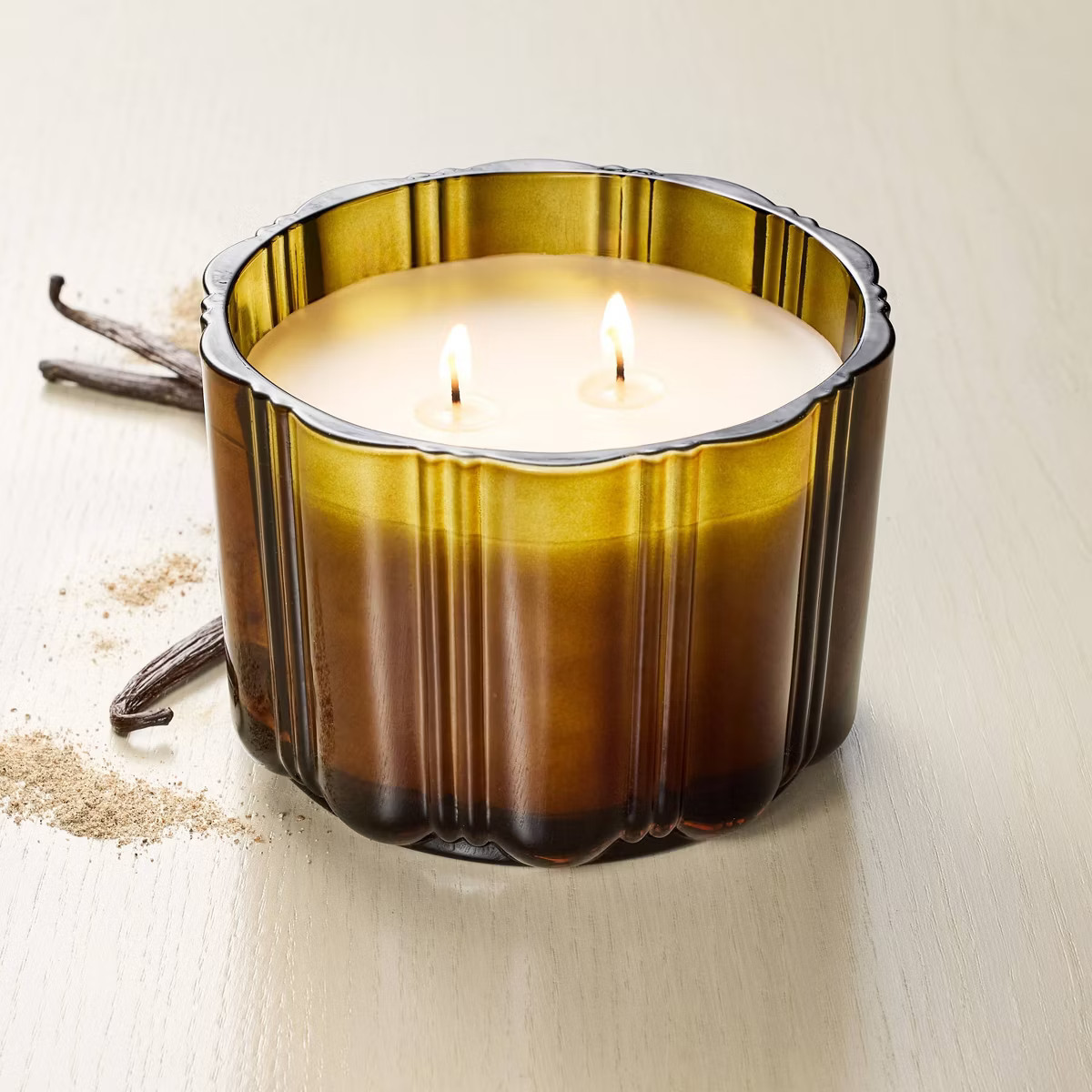 2 Wick Medium Glass with Lid Colored Jar Candle 12oz - Hearth & Hand™ with Magnolia | Target