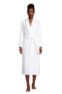 Women's Cotton Terry Long Spa Bath Robe | Lands' End (US)