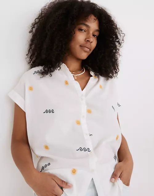 Sun Embroidered Central Shirt | Madewell
