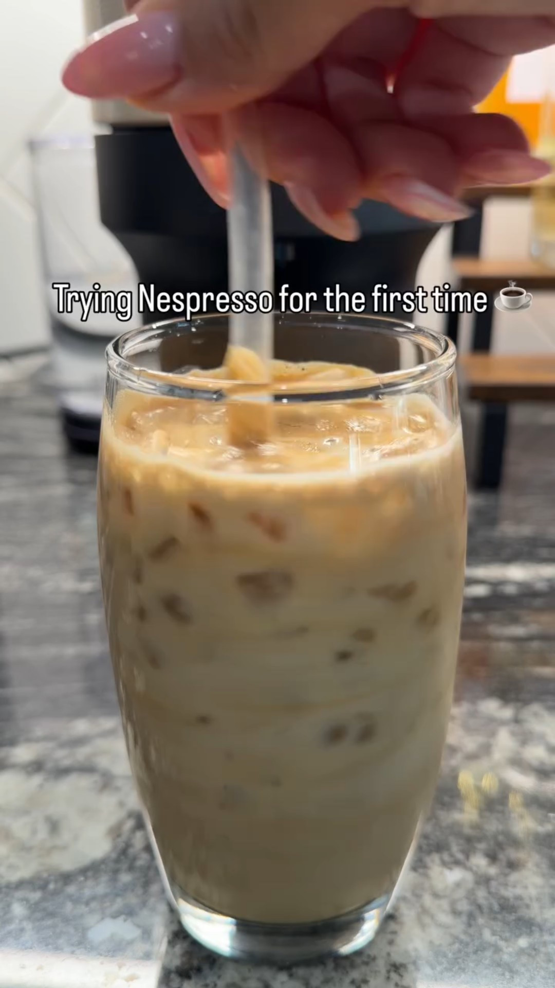 Trying a Nespresso Vertuo pod for the first time ☕️

I picked this up as a travel coffee machine because I wanted something compact that still works well for iced coffee. At home, I usually use a traditional espresso machine, but this is such an easy option when I want something quick and simple. Keeping it classic today with my usual iced coffee.

@nespresso #Nespresso #CoffeeAtHome #IcedCoffeeLover #CoffeeRoutine #TravelCoffee

#LTKfoodie #LTKHome #LTKmorningroutine