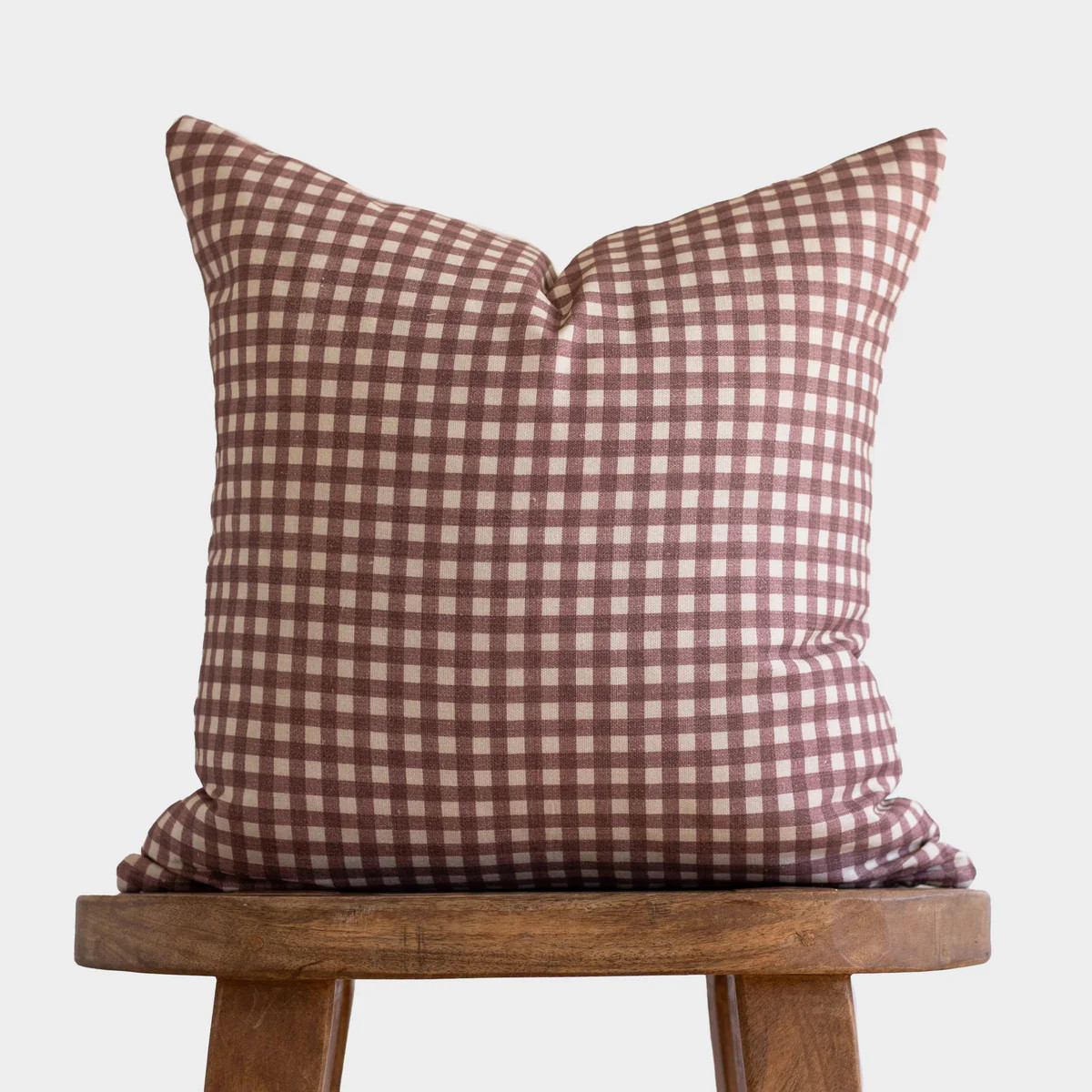 Rose Gingham - Pillow Cover Single | Woven Nook
