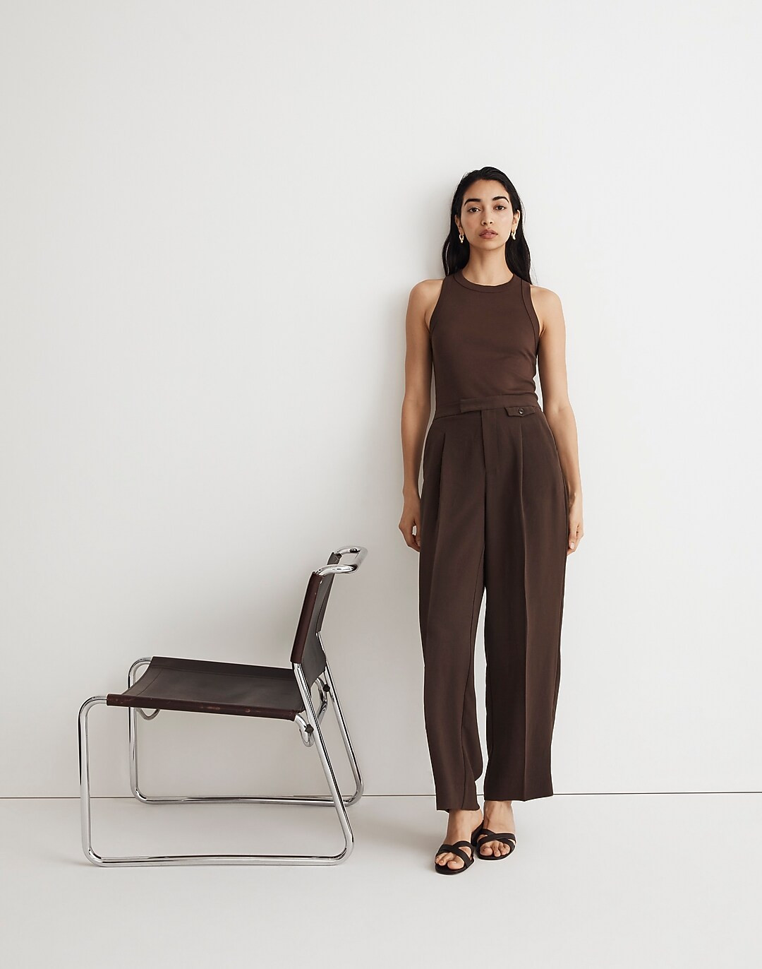 The Rosedale High-Rise Straight Pant in Crepe | Madewell