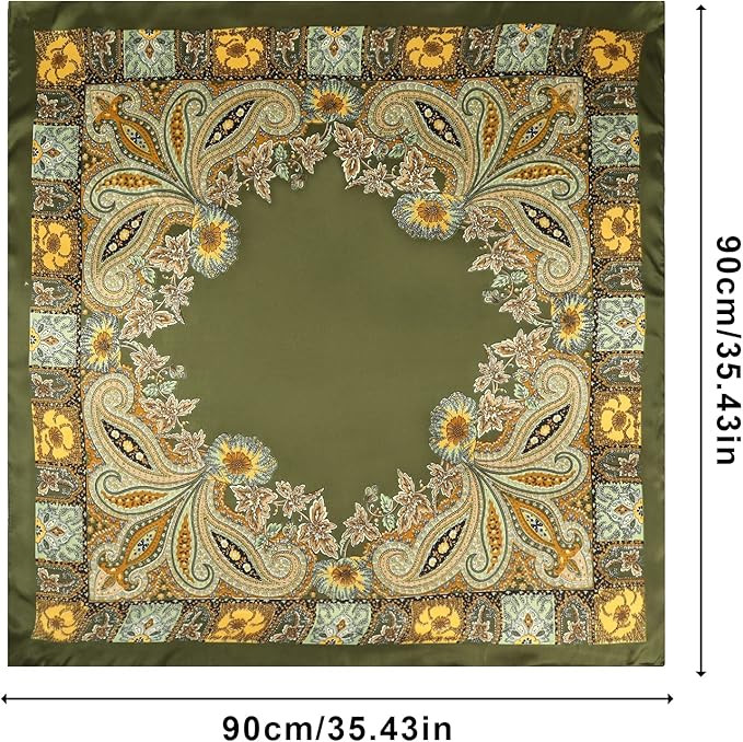 AWAYTR Satin Silk Scarf - Large Hair Bandana, Sleeping Wrap for Women | Amazon (US)