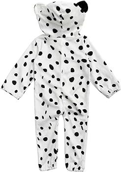 HollyHOME Baby Romper Dalmatians Puppy Cosplay Costume Cuddly Dog Toddler Cosplay Clothing One-pi... | Amazon (US)
