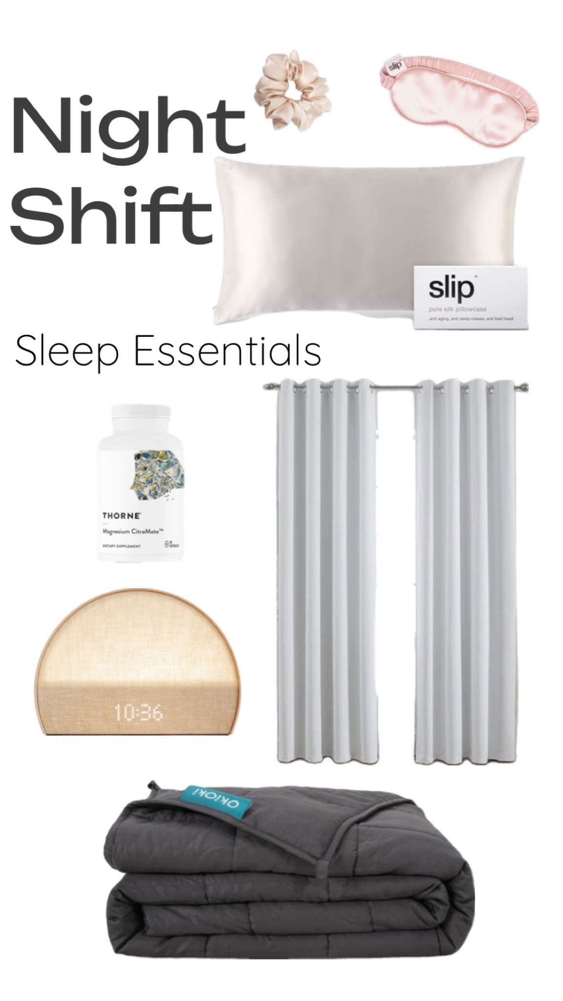 Night shift essentials for a better sleep. 

#LTKhome #LTKfindsunder100 #LTKU