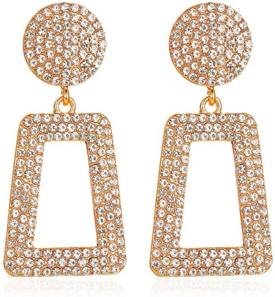 Women Earrings Girls Exaggerated Modern Fashion Drop Hanging Dangle Earring Jewelry Vintage Trend... | Amazon (US)