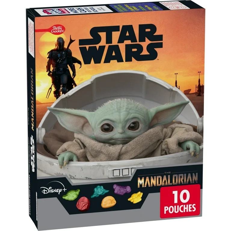 Disney Star Wars The Mandalorian Fruit Flavored Snacks, Gluten Free, 10 Pouches, 8 oz | Walmart (US)