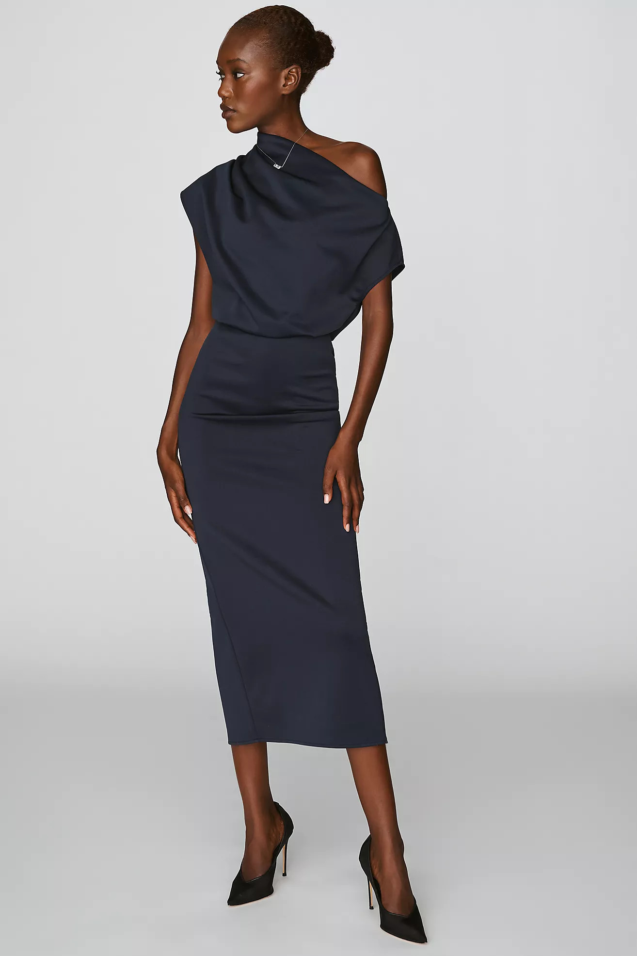 Extro&Vert Valentine Off-Shoulder Midi Dress | Anthropologie (US)