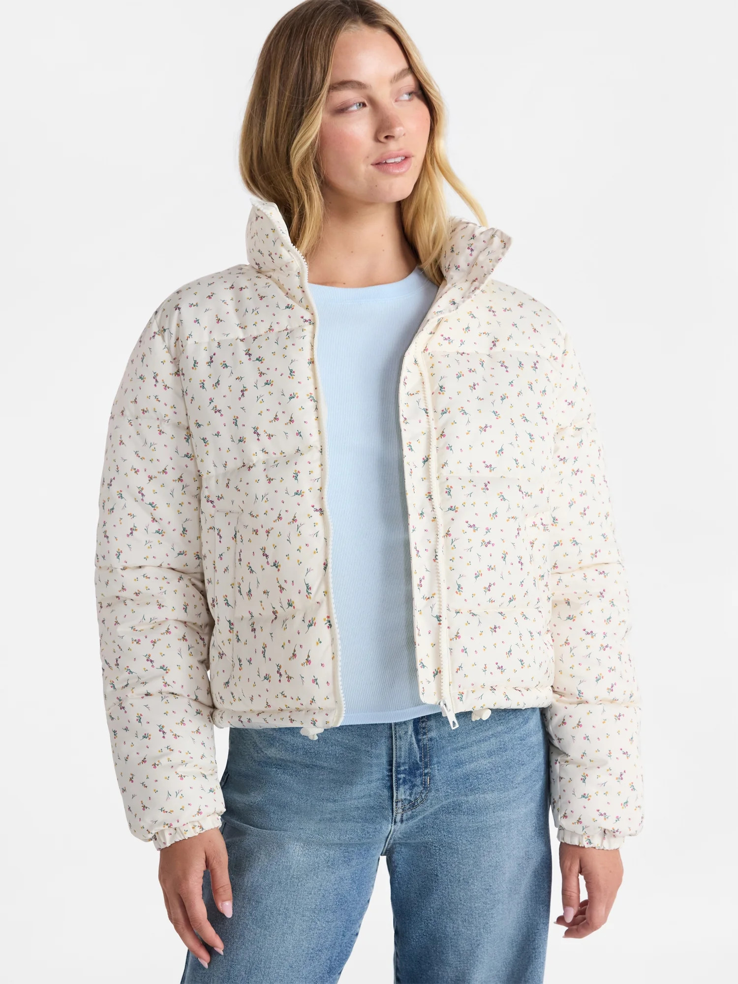 No Boundaries Puffer Jacket, Women's | Walmart (US)