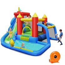 Spaco Inflatable Bounce House Splash Pool with Water Climb Slide Blower included, Jumping Castle ... | Walmart (US)