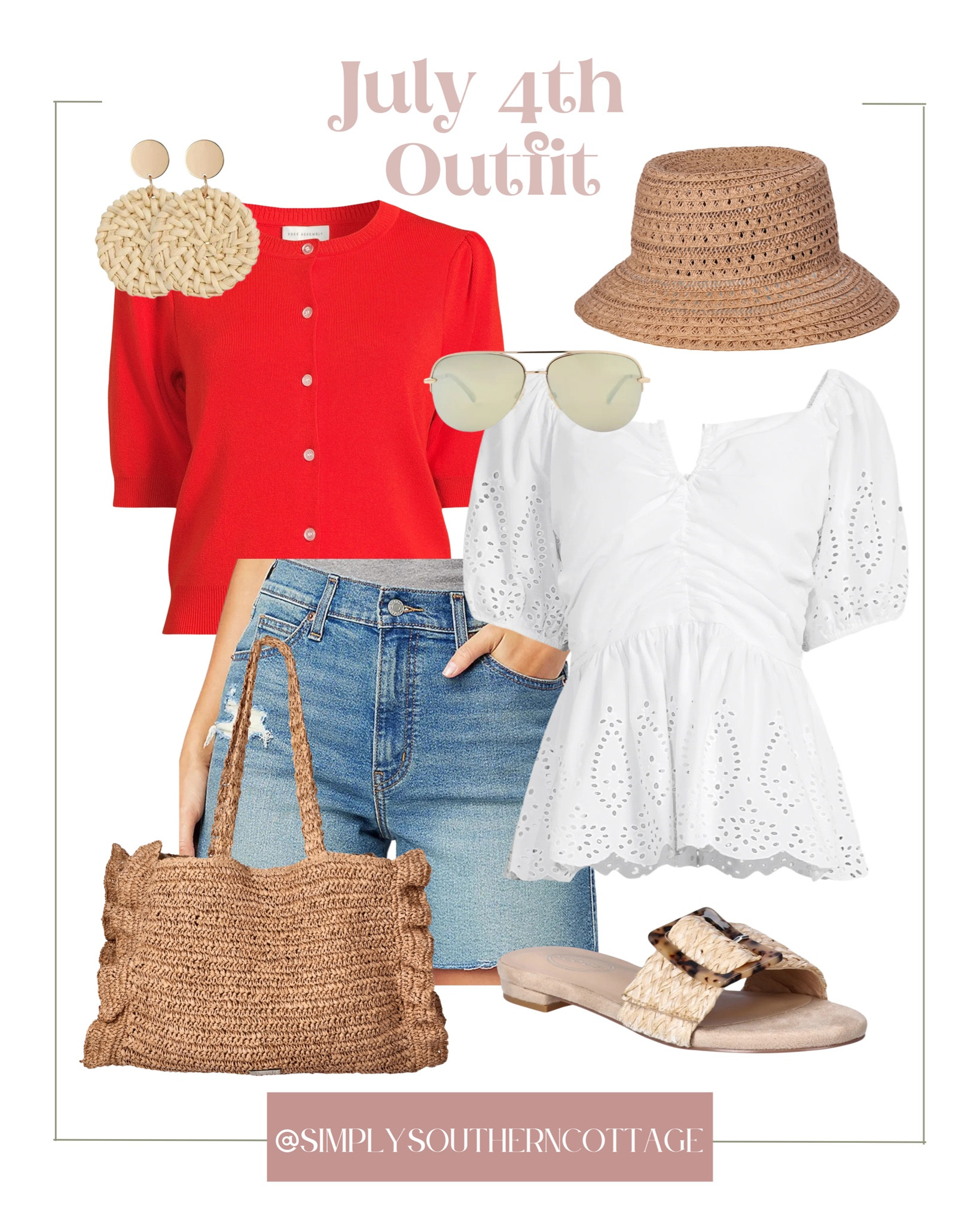 July 4th Outfit! Seasonal Summer Fashion! 4th of July Outfit Idea! 

#LTKSeasonal #LTKFindsUnder100 #LTKxWalmart