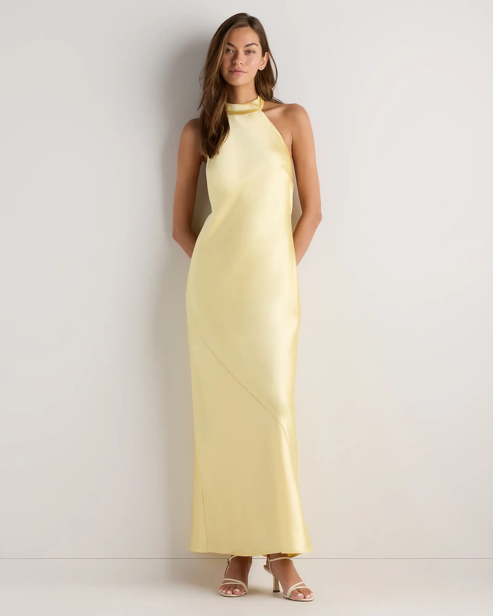 Catalina Stretch Satin Dress | Quince