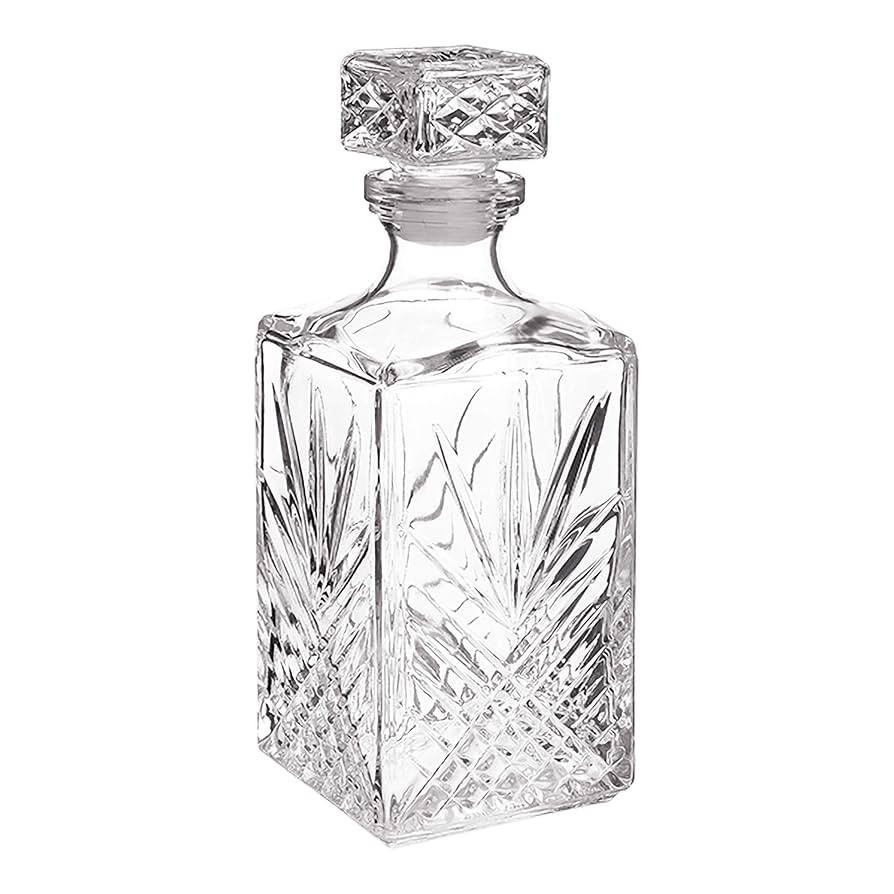 Bormioli Rocco Selecta Collection Whiskey Decanter – Sophisticated 33.75oz Diamond Decanter Wit... | Amazon (US)