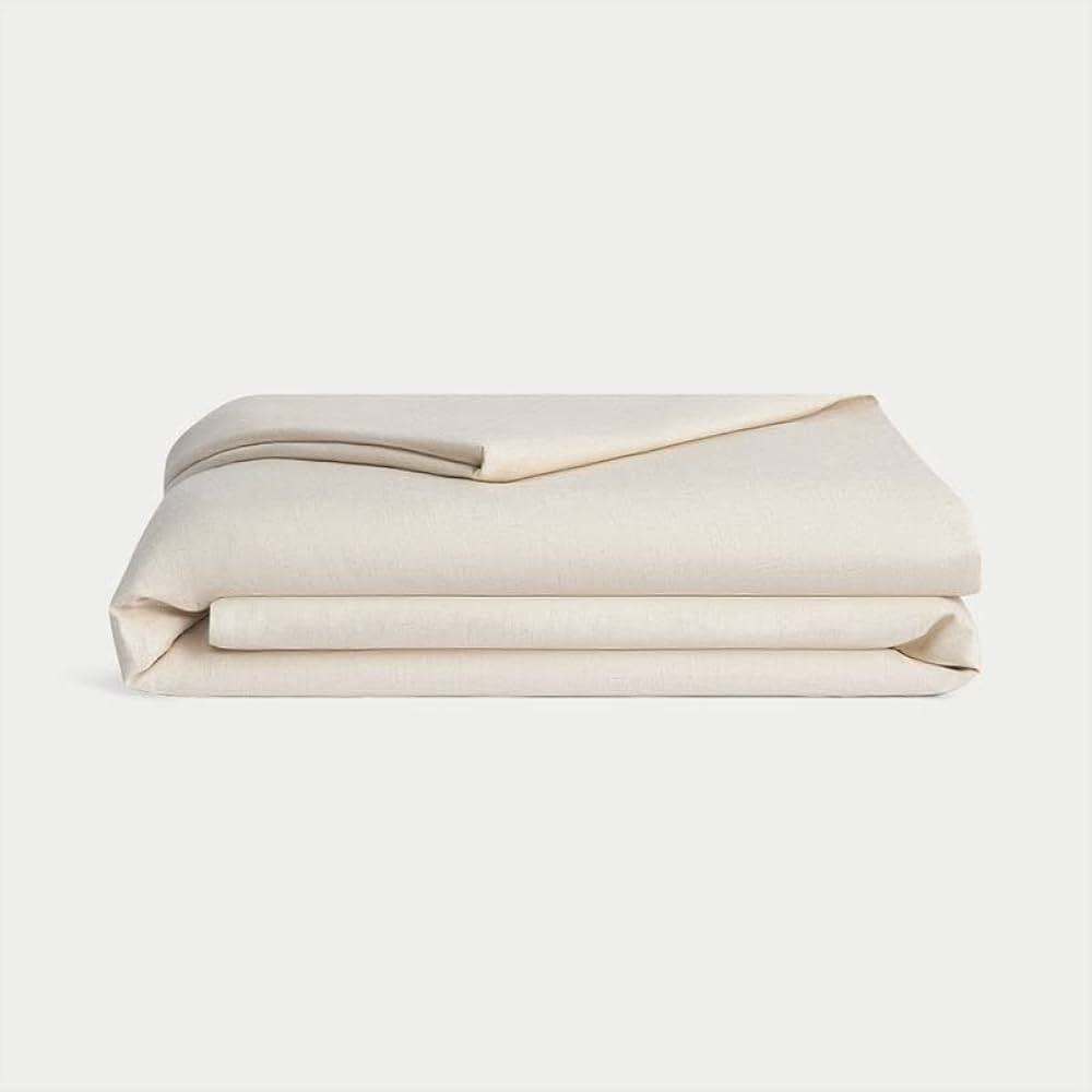 Cozy Earth Natural Color Queen Linen Bamboo Duvet Cover | Amazon (US)