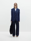 pinstripe tailored jacket | Bassike