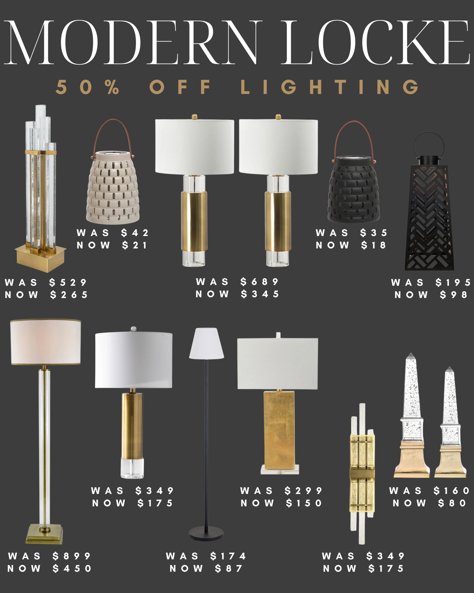 Light sale!! 59% Off all lighting! 


Sale, lighting sale, lamp sale, sale finds, lantern sale, sale items, home decor sale 

#LTKStyleTip #LTKSaleAlert #LTKHome
