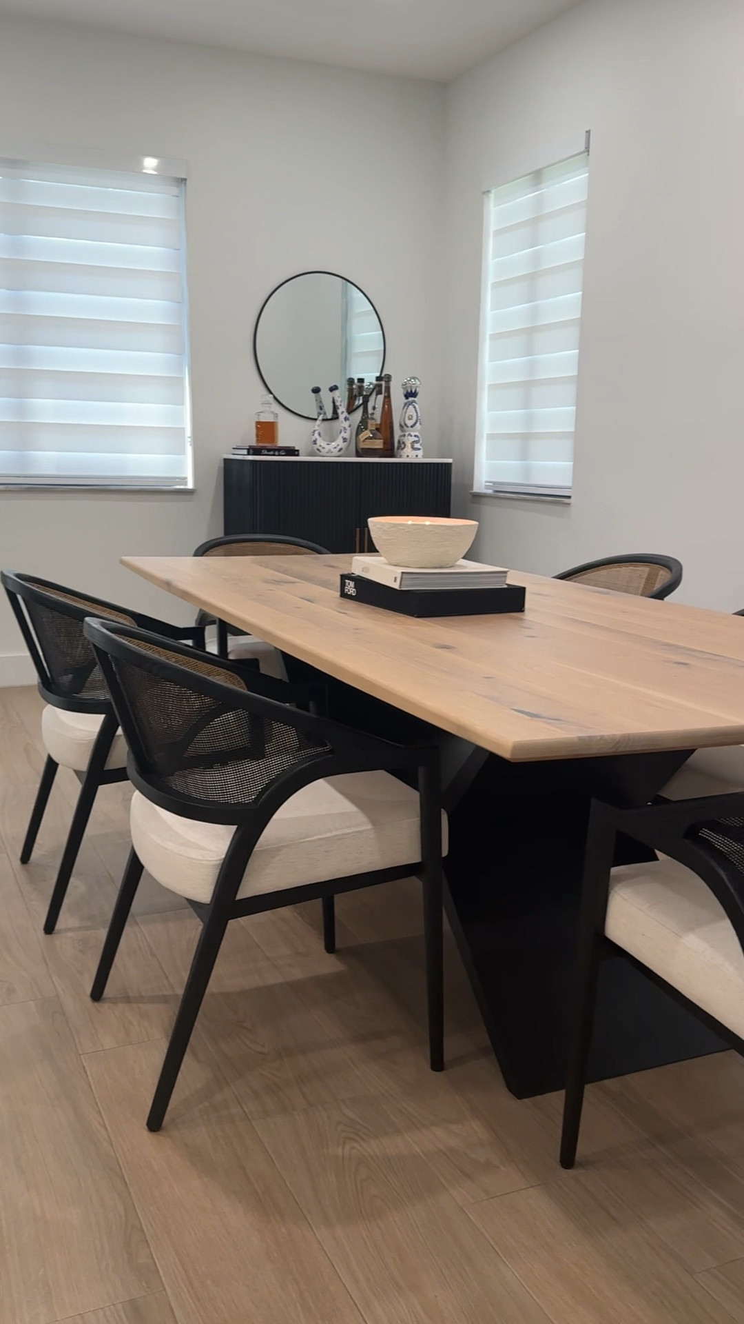 My dinning room, bar, and kitchen decor. I love how cozy it feels in my home 🖤 the vibe is modern + cozy + organic 🌿 

#LTKHome #LTKVideo