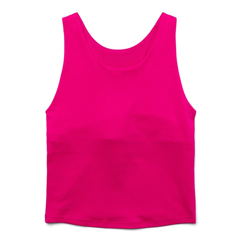 Athletic Works Girls Longline Bra Top with UPF30+, Sizes 4-18 & Plus | Walmart (US)