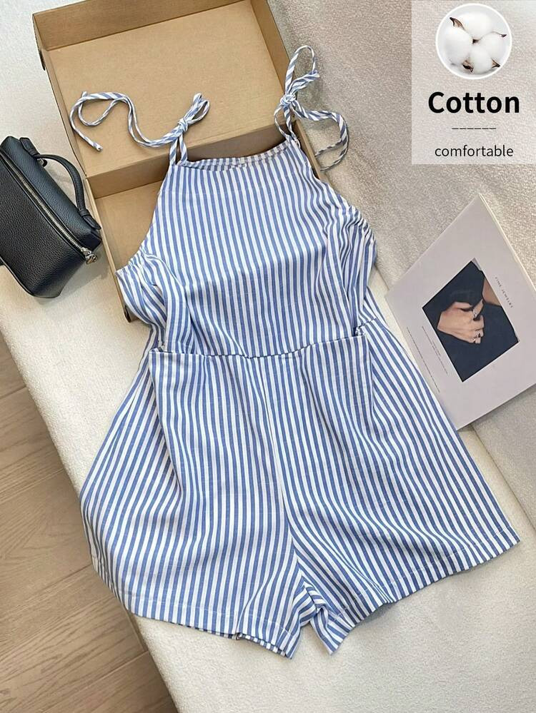 Striped romper  | SHEIN