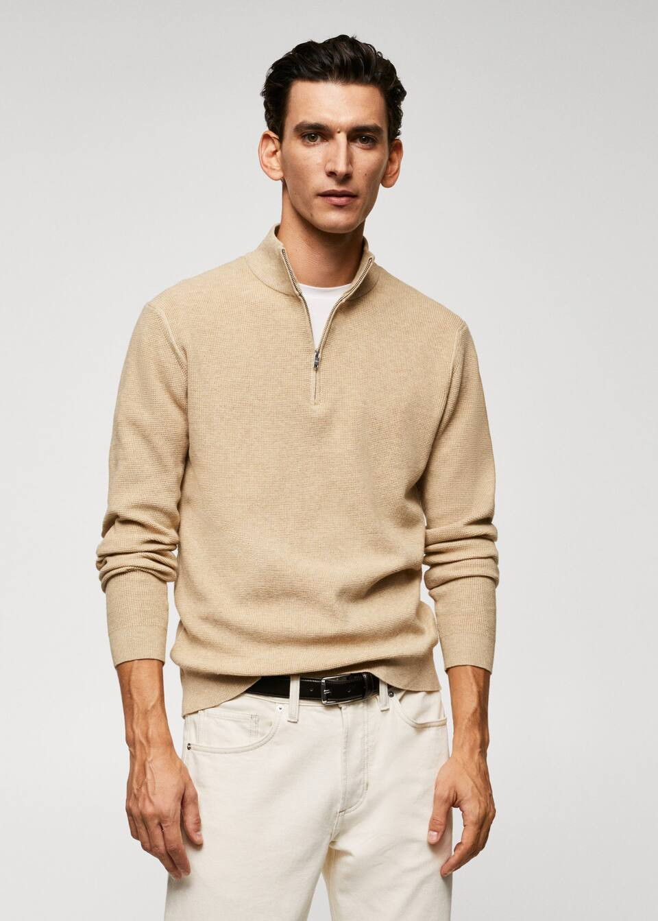 Perkins sweater with cowl neck -  Men | Mango Man USA | MANGO (US)
