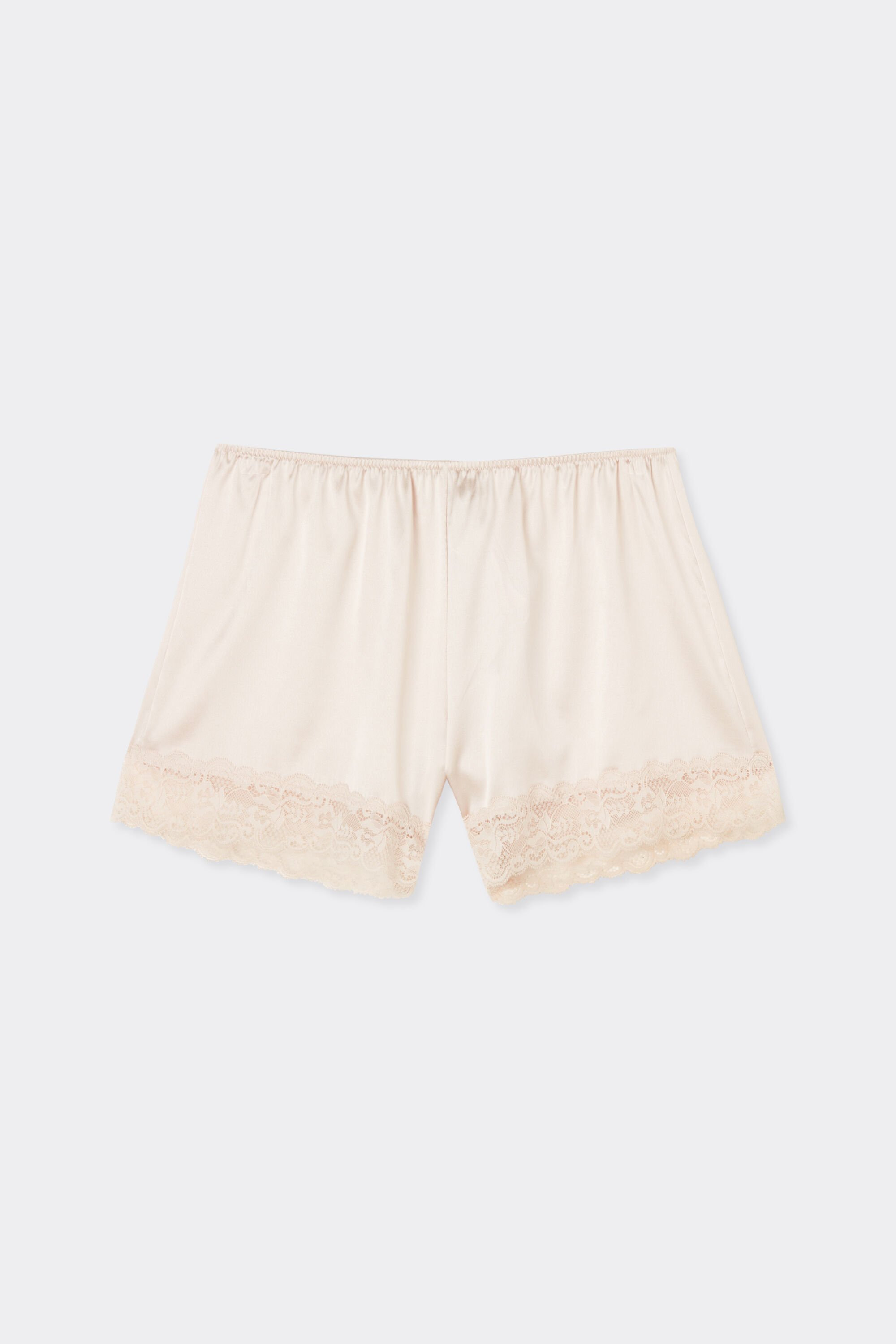 Lace Trim Silk Shorts - Intimissimi | Intimissimi (US)